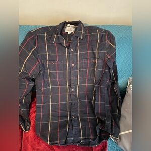 J. Crew Navy Plaid Shirt